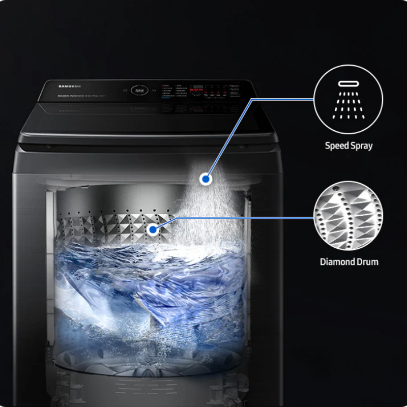 Samsung Washer - LED / 13 kg / 700 rpm / Black Caviar