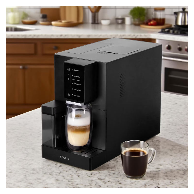 LePresso Brevissimo Automatic Coffee Machine with Mobile App - Black