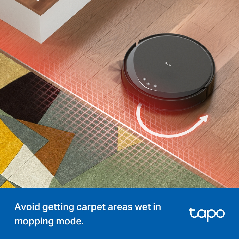 TP-Link (Tapo RV20 Max Plus) Suction MagSlim™ LiDAR Navigation Robot Vacuum and Mop with Auto-Empty Dock - 2600 mAh / 3L / Black