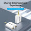Vention 4 Pole 3.5mm Male to 2x 3.5mm Female Audio Adapter - Silvery