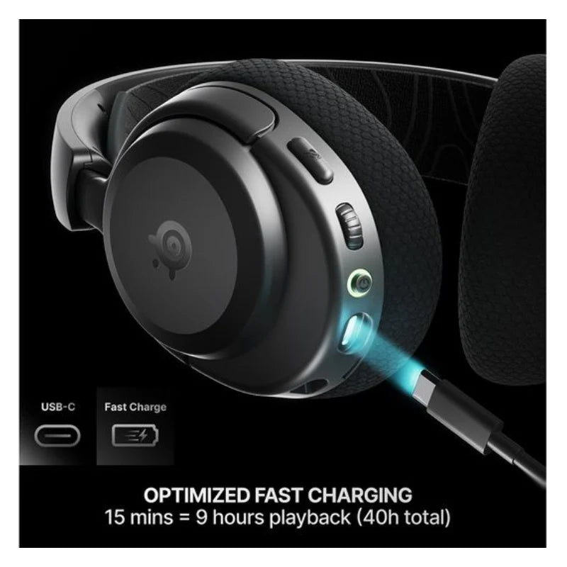 SteelSeries Aerox 5 Gaming Mouse - Wireless / 9 Buttons + SteelSeries Arctis Nova 3 Wireless Gaming Headphone + Redragon SHIVA K512 Membrane Gaming Keyboard + HyperX Pulsefire Mat Gaming Mouse Pad - Medium - Bundle Offer