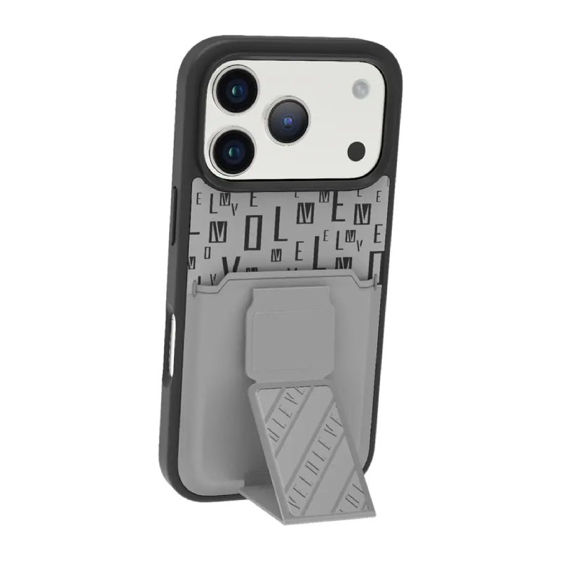 Levelo Morphix Gripstand Case With Cardholder For Apple iPhone 17 Pro - Cloud Grey Accessories > Mobiles & Tablets >