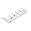 LDNIO SC4408C 4 AC Outlets Universal Power Strip - USB-A / USB-C / White