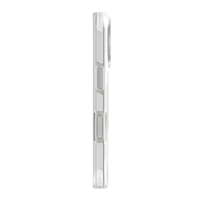 Uniq Hybrid Combat Active Magclick Charging Case For Apple iPhone 17 Pro - Frost Clear/Lume-Lime