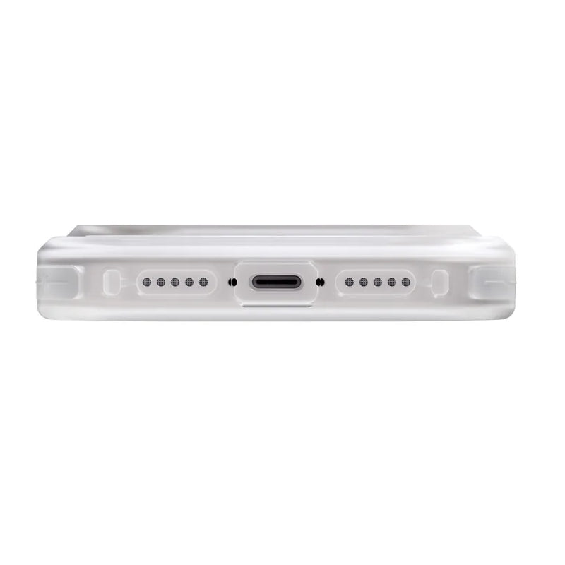 Uniq Hybrid Combat Active Magclick Charging Case For Apple iPhone 17 Pro - Frost Clear/Lume-Lime