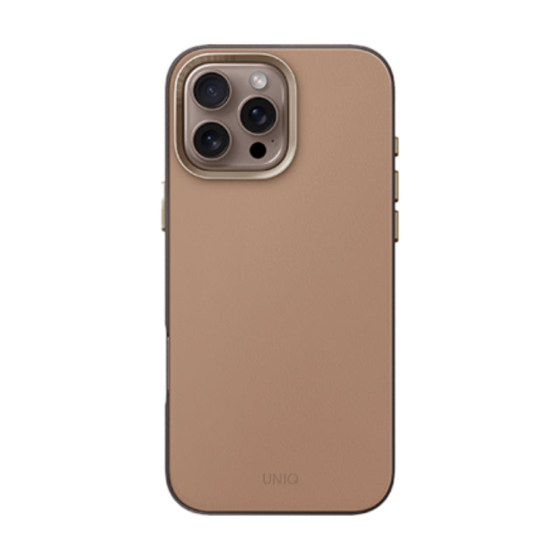 UNIQ Hybrid Lyden DS Magclick Charging Case For Apple iPhone 16 Pro - Natural/Flint Grey