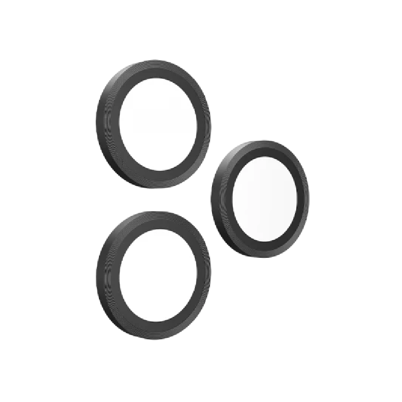 BodyGuardz Pure 3 Individual Camera Lens Protector for Apple iPhone 17 Pro & 17 Pro Max - Black