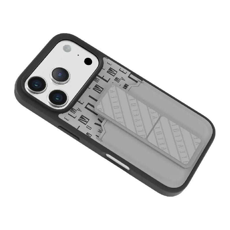 Levelo Morphix Gripstand Case With Cardholder For Apple iPhone 17 Pro - Cloud Grey Accessories > Mobiles & Tablets >