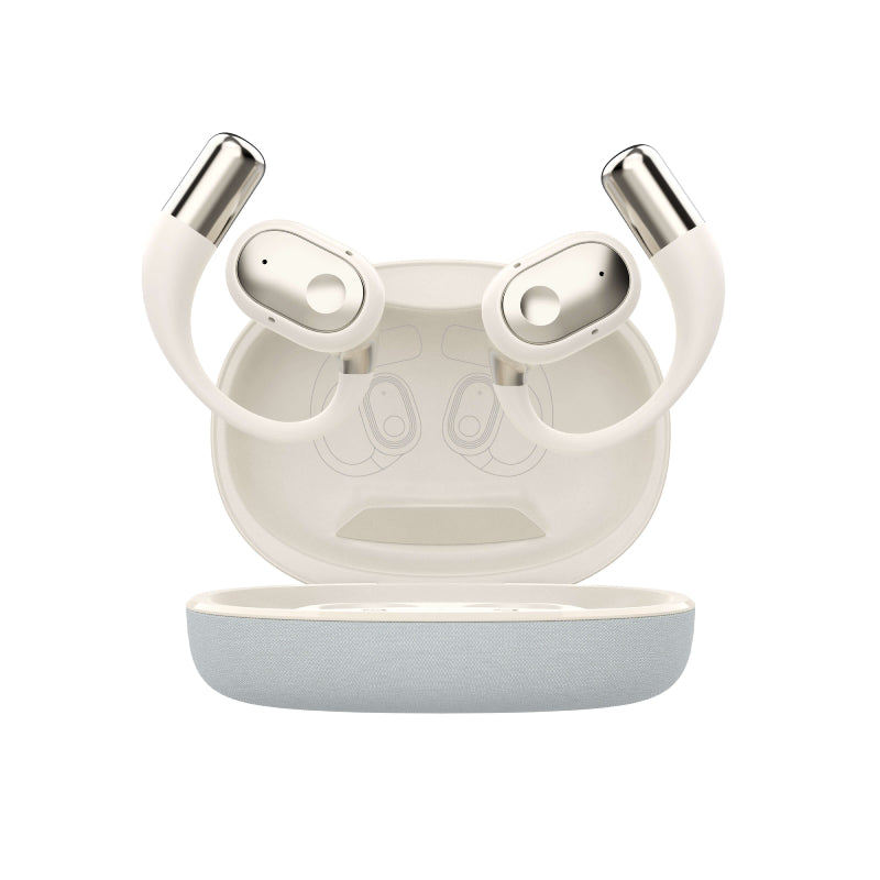 LDNIO T11 Wireless Stereo Earbuds - Over-Ear / Bluetooth / Beige
