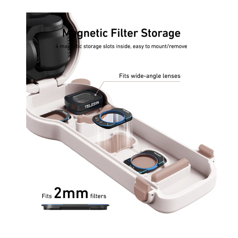 TELESIN DisAdv Case for DJI Osmo Pocket 4 - White