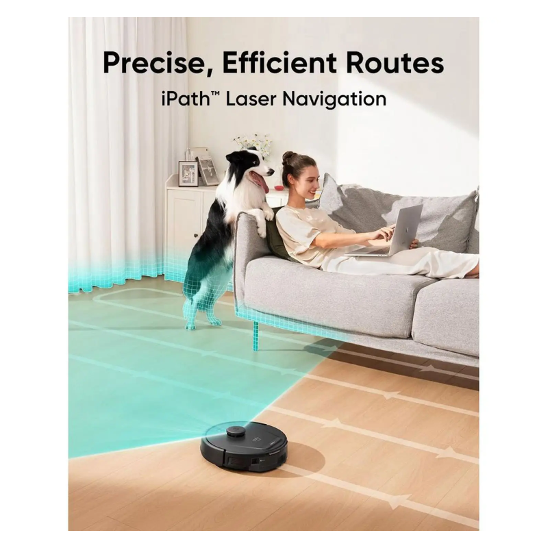 Eufy L60 Hybrid Robot Vacuum Cleaner with Self Empty Station - 2600mAh / Black
