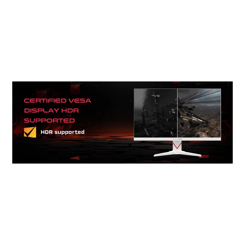 GameOn GOAD27QHD240IPS Dominator Series Gaming Monitor - 27" QHD / 240Hz / 0.5ms / DisplayPort / HDMI - White