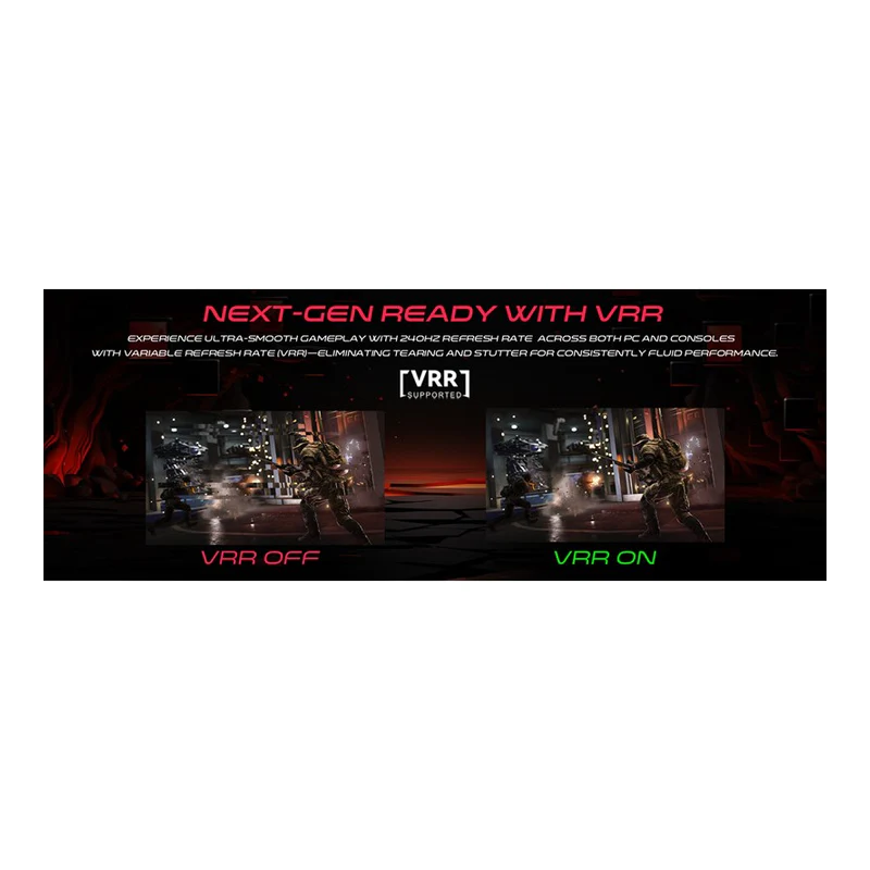 GameOn GOAD27QHD240IPS Dominator Series Gaming Monitor - 27" QHD / 240Hz / 0.5ms / DisplayPort / HDMI - White