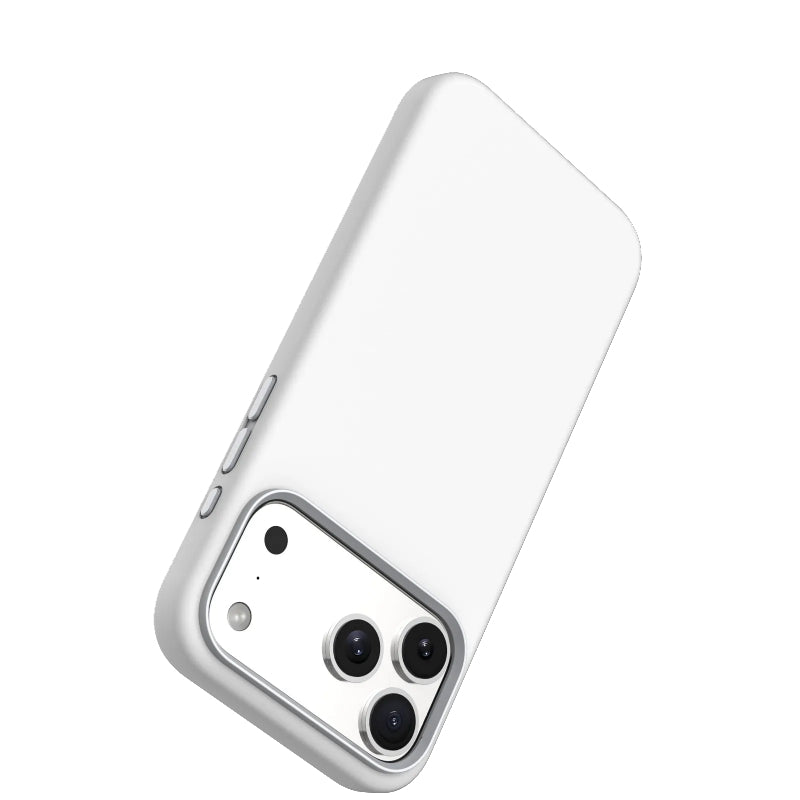 Levelo Iris MagSafe Liquid Silicone Case For Apple iPhone 17 Pro Max - Silver Accessories > Mobiles & Tablets > Mobiles