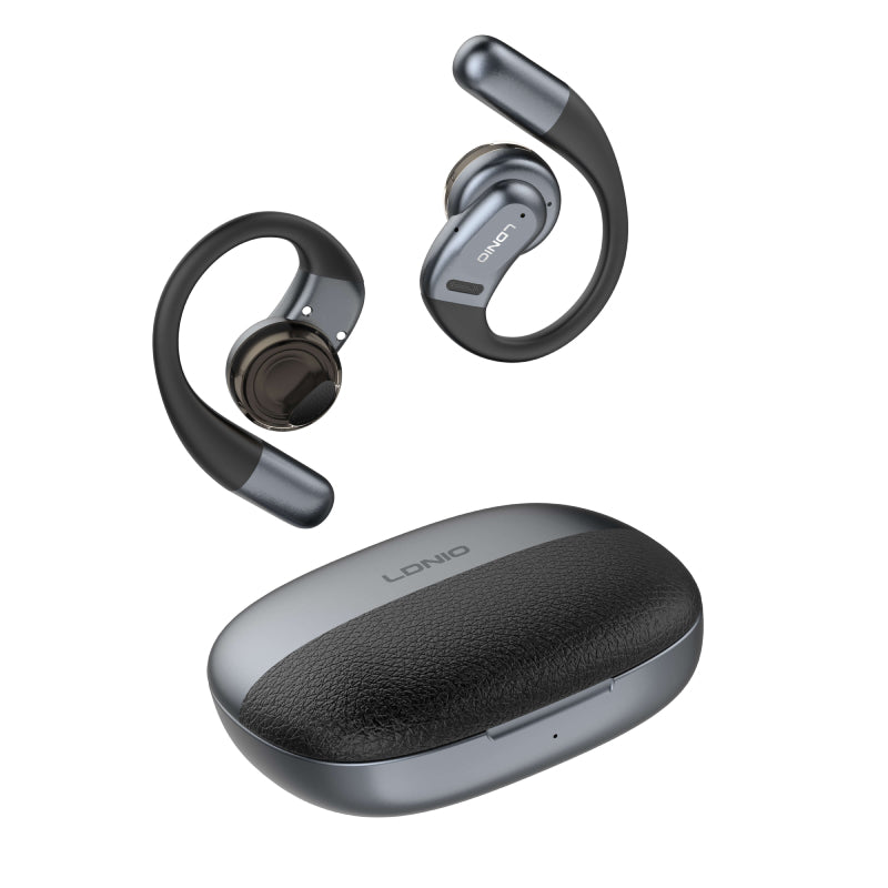 LDNIO T12 Wireless Stereo Earbuds - Over-Ear / Bluetooth / Black