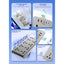LDNIO SC4 Extension Sockets - 8 Way / 2 Meters / USB-A / USB-C / Lightning / Grey