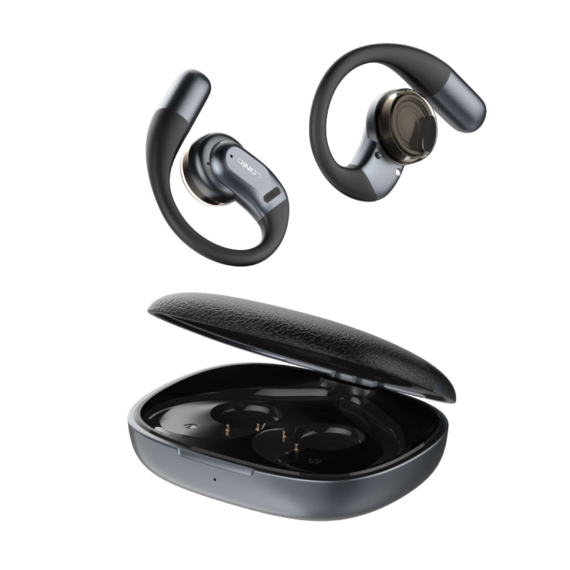 LDNIO T12 Wireless Stereo Earbuds - Over-Ear / Bluetooth / Black