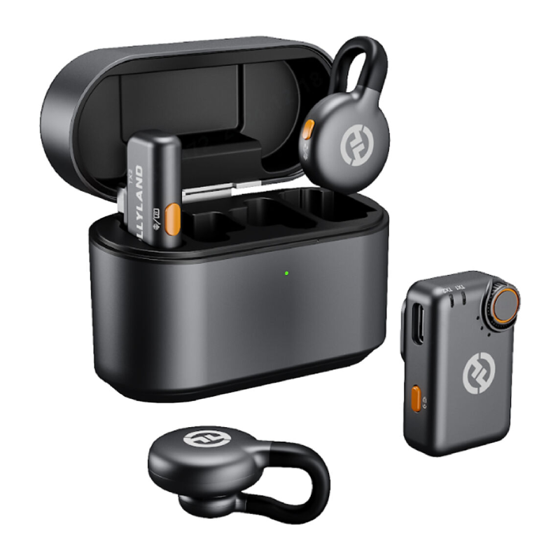HOLLYLAND LARK M2S Mini Combo 2-Person Wireless Microphone System - Space Gray
