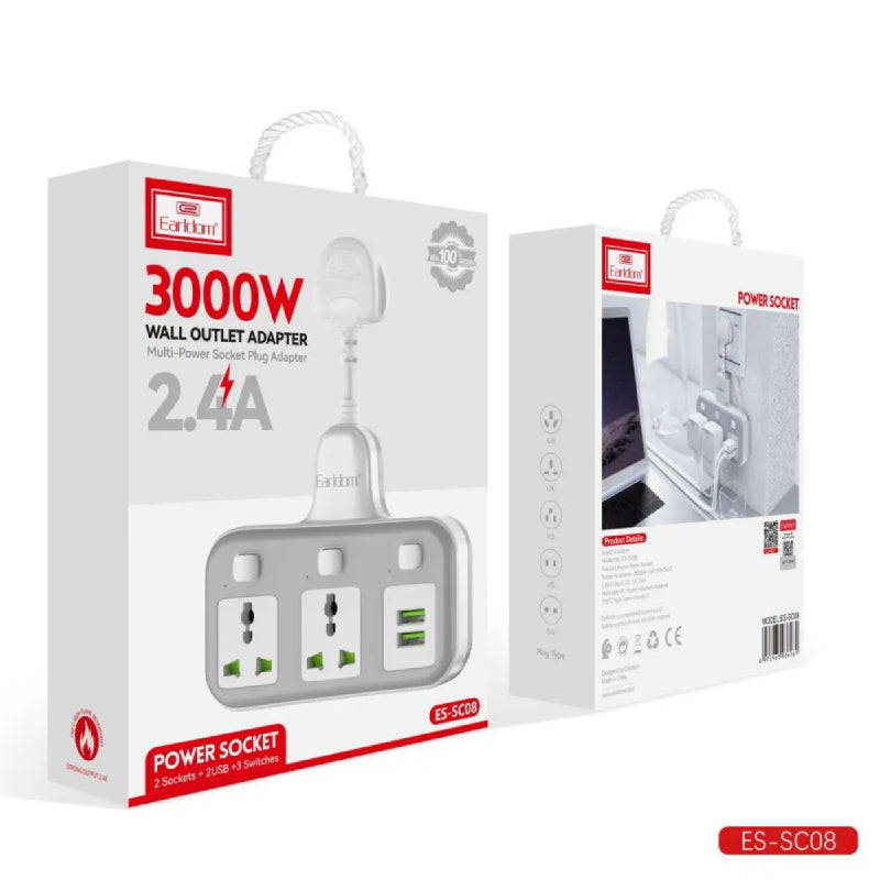 Earldom SC08 Electrical Socket - 2 Meter / 3000W