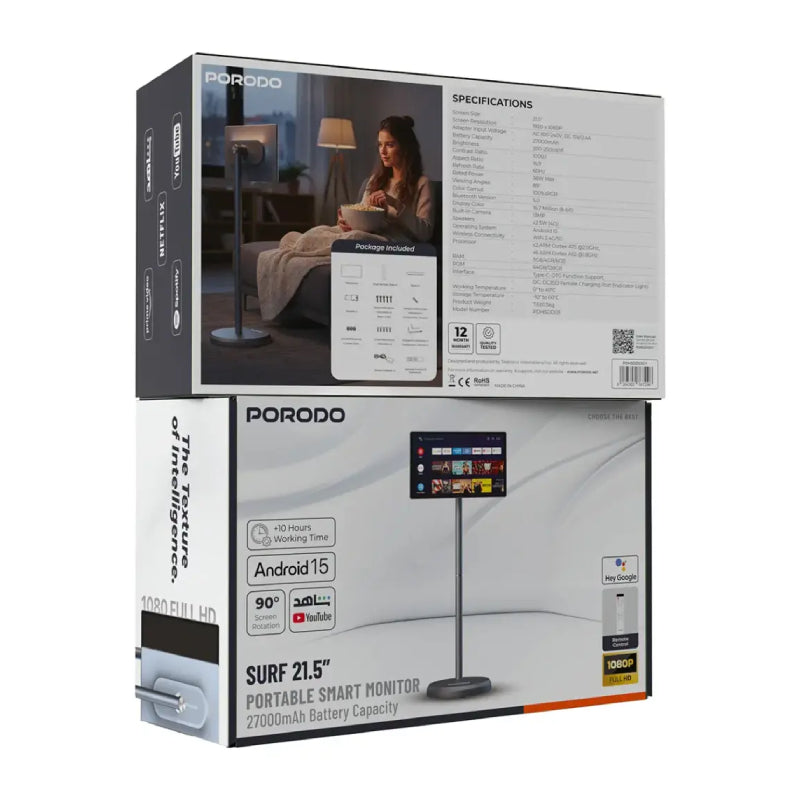 Porodo Surf Portable Smart Monitor - 21.5