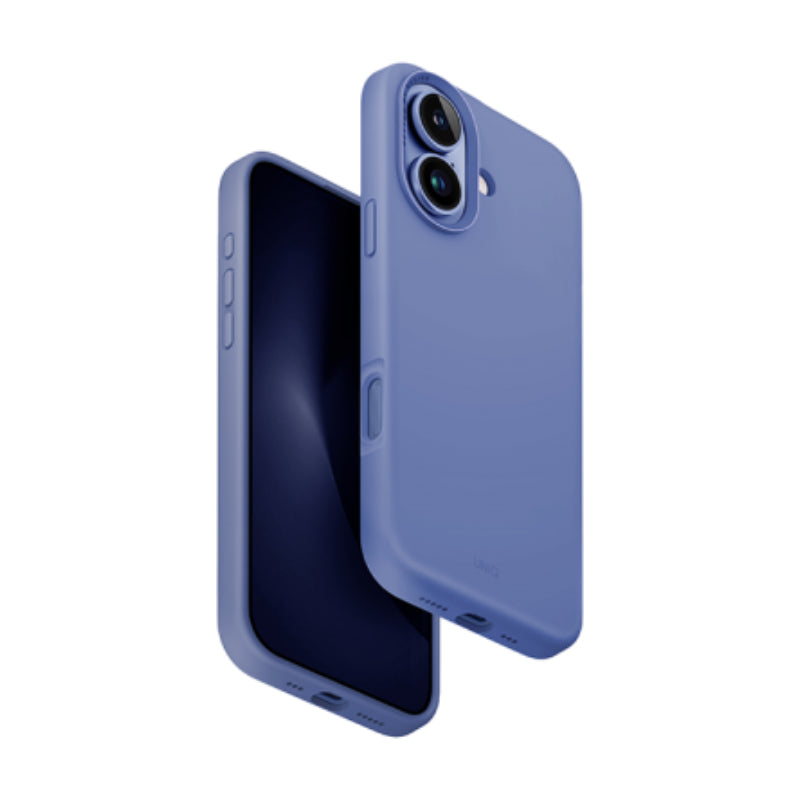 UNIQ Hybrid Lino Hue Magclick Charging Case For Apple iPhone 16 - Pearl Blue