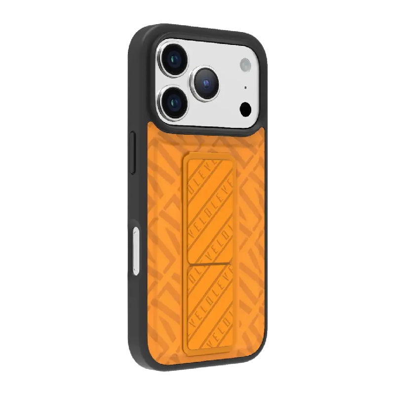 Levelo Morphix Cuero Gripstand Case For Apple iPhone 17 Pro Max - Sunrise Orange Accessories > Mobiles & Tablets >