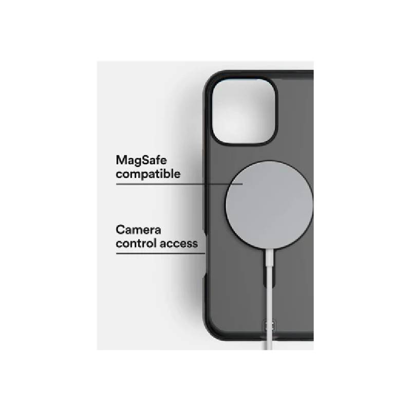BodyGuardz Ace Pro With Magsafe Case for Apple iPhone 16 Pro Max - Smoke Black