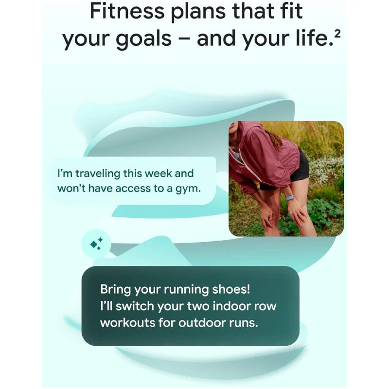 KingSmith C2 Foldable Walking Pad - 1 HP / 0.5 - 3.7MPH / Blue + Google Fitbit Air Smart Screenless Fitness Tracker - Bluetooth / Lavender - Bundle Offer