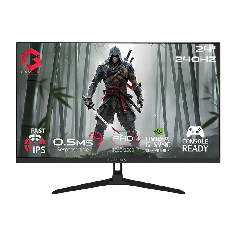 GAMEON GOESP24240IPS Esports Series Gaming Monitor - 24" FHD / 240Hz / 0.5ms / DisplayPort / HDMI - Black