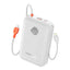 PROMATE PowerPod-30 Compact Power Bank with Built-In USB-C & Lightning Cable - 35W / USB-C / USB-A / White
