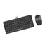Pawa Mini Desktop Wired Slim Keyboard & Mouse - 1200 DPI / USB / Black