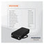 Porodo Piano Power Bank with Built-in Cables - 20000mAh / USB-C / Micro USB / Lightning - Black