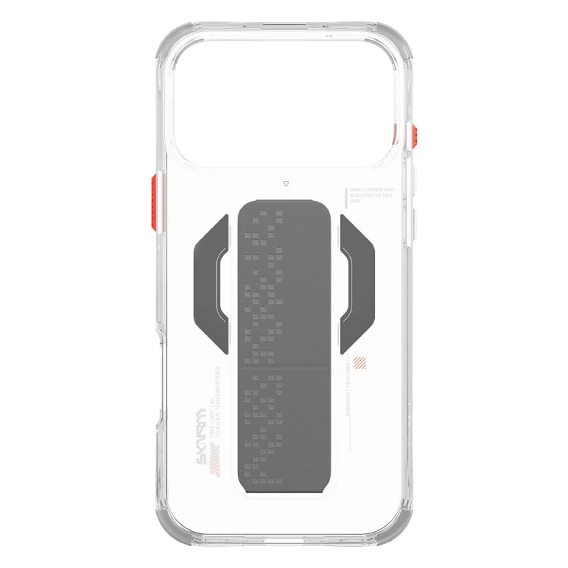 SKINARMA HAXA Mag-Charge with Grip-Stand Case For Apple iPhone 17 Pro Max - Clear Accessories > Mobiles & Tablets >