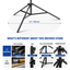 NEEWER ST-400AC 400cm Heavy Duty Air Cushioned Light Stand - Black