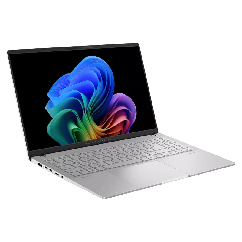 ASUS Vivobook S15 (S5507) Copilot+ PC - 15.6 3K OLED / Snapdragon X Plus / 16GB / 1TB (NVMe M.2 SSD) / 1YW / Cool Silver - Laptop