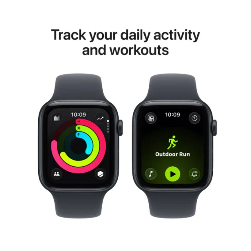 Apple Watch Series SE 3 - OLED / 64GB / 44mm / Bluetooth / Wi-Fi / Small/Medium / Midnight Aluminium Case With Midnight