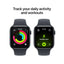 Apple Watch Series SE 3 - OLED / 64GB / 44mm / Bluetooth / Wi-Fi / Medium/Large / Midnight Aluminium Case With Midnight