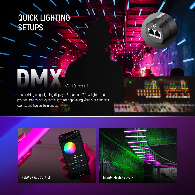 NEEWER TL60 RGB Tube Light - 3000mAh / 20W