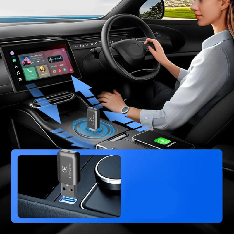 Earldom ET-CP05 Wired CarPlay Adapter - Black