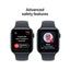 Apple Watch Series SE 3 - OLED / 64GB / 44mm / Bluetooth / Wi-Fi / Small/Medium / Midnight Aluminium Case With Midnight