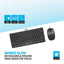 Pawa Mini Desktop Wired Slim Keyboard & Mouse - 1200 DPI / USB / Black