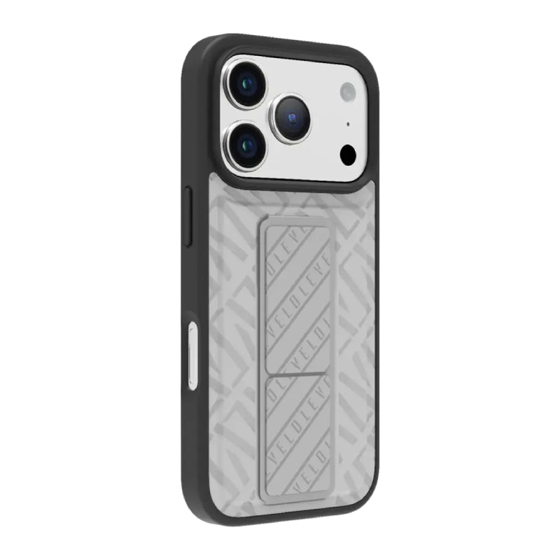 Levelo Morphix Cuero Gripstand Case For Apple iPhone 17 Pro - Cloud Grey Accessories > Mobiles & Tablets > Mobiles >