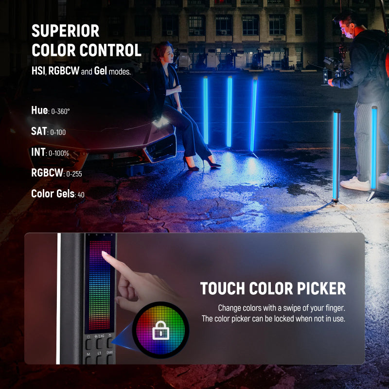 NEEWER TL60 RGB Tube Light - 3000mAh / 20W