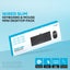 Pawa Mini Desktop Wired Slim Keyboard & Mouse - 1200 DPI / USB / Black