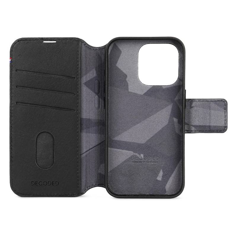 Decoded Leather Detachable Wallet Magsafe Case - Apple iPhone 15 Pro / Black Accessories > Mobiles & Tablets > Mobiles
