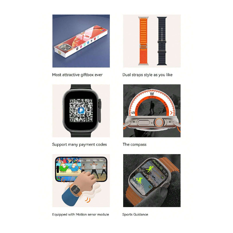 Microwear Active Pro Smart Watch Ultra - 2.2inch AMOLED / Bluetooth Smart Watches