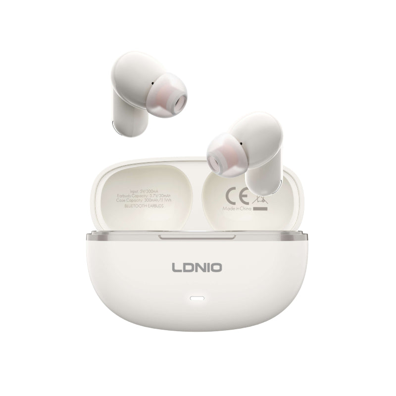 LDNIO T13 Wireless Stereo Earbuds - In-Ear / Bluetooth / White