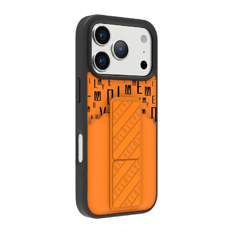 Levelo Morphix Gripstand Case With Cardholder For Apple iPhone 17 Pro Max - Sunrise Orange Accessories > Mobiles &