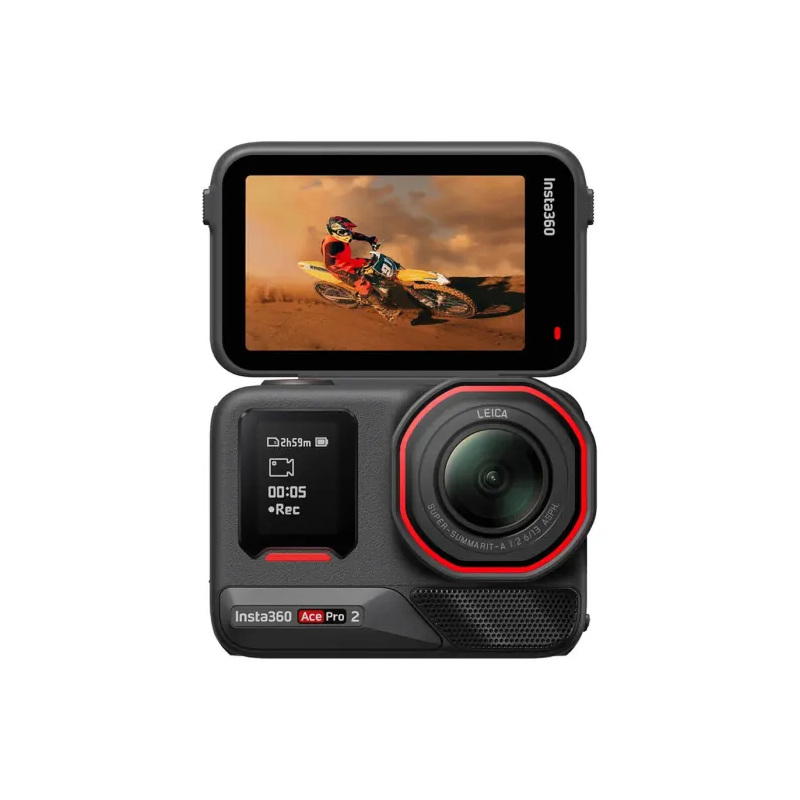 Insta360 MM93 Ace Pro 2 8K AI-Powered Action Cam - 8K / 1800mAh / Wi-Fi / Bluetooth / USB-C / Black
