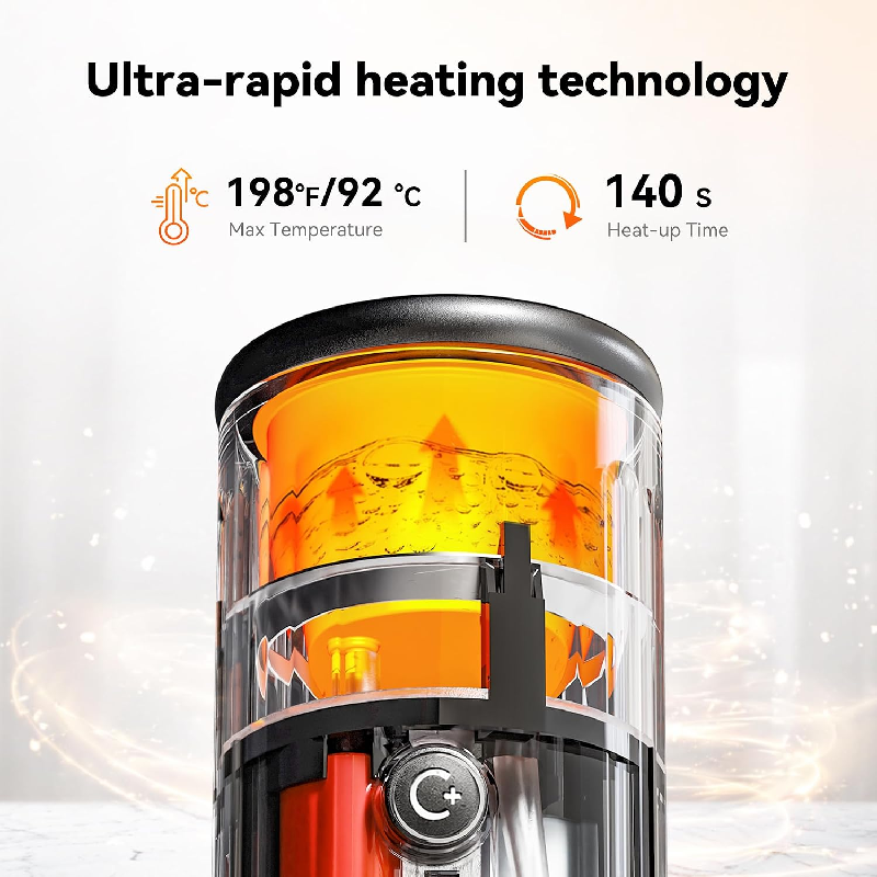 CERA+ PCMO3S Portable Coffee Machine - 4500mAh / Grey